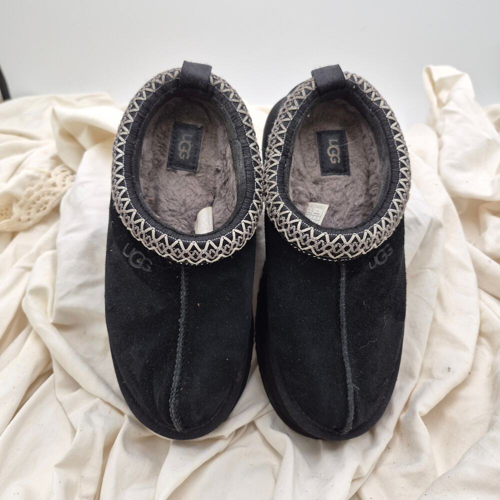 UGG Tasman Slipper Clog slip on Black Platform Women's size 6